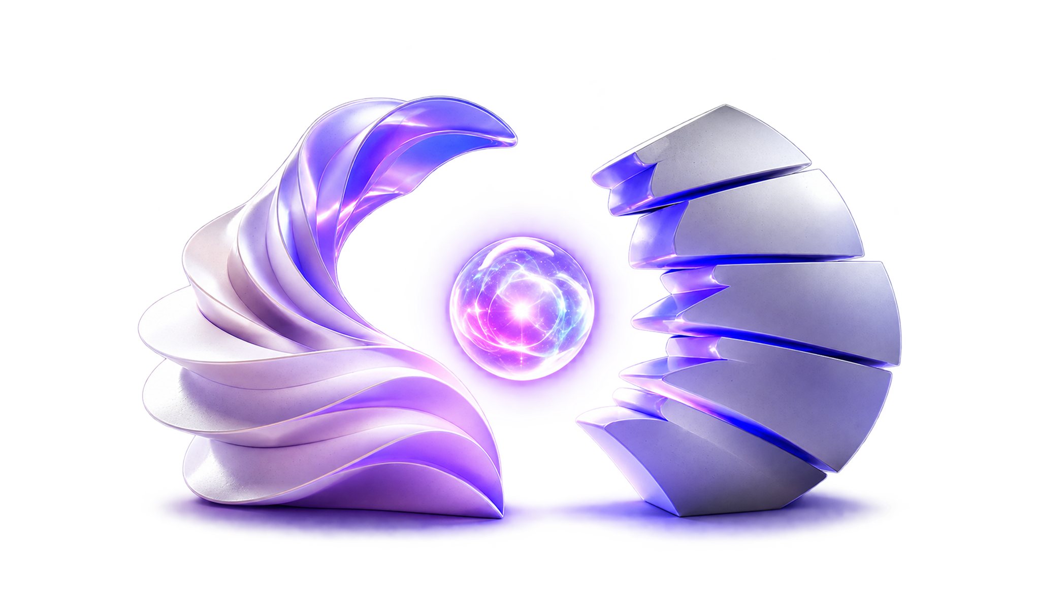 Abstract AI sculpture